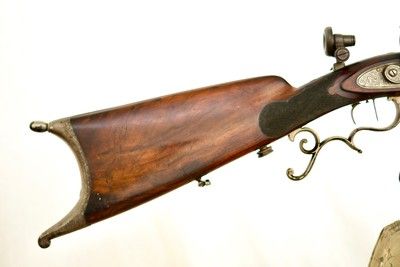 G. BEUTTENMULLER IN CHICAGO - ANTIQUE SCHUETZEN TARGET RIFLE - Image 10 of 20