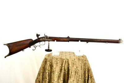 G. BEUTTENMULLER IN CHICAGO - ANTIQUE SCHUETZEN TARGET RIFLE - Image 3 of 20