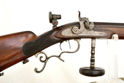 G. BEUTTENMULLER IN CHICAGO - ANTIQUE SCHUETZEN TARGET RIFLE