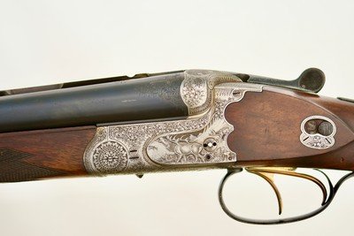 HIGH CONDITION CHRISTOPH FUNK ANSON DRILLING - 16,16, 8MM X 72R - MADE IN 1936