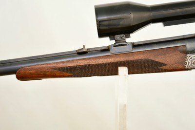 GUSTLOFF WERKE (SIMSON) - SINGLE SHOT RIFLE - 7 X 65R - HIGHLY ENGRAVED - 1941 - Image 8 of 25