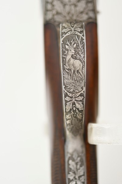 GUSTLOFF WERKE (SIMSON) - SINGLE SHOT RIFLE - 7 X 65R - HIGHLY ENGRAVED - 1941 - Image 21 of 25