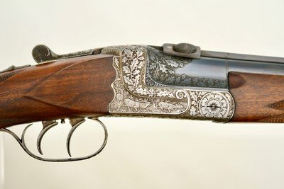 GUSTLOFF WERKE (SIMSON) - SINGLE SHOT RIFLE - 7 X 65R - HIGHLY ENGRAVED - 1941 - Image 13 of 25