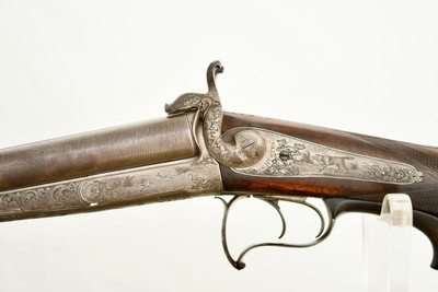 RARE GERMAN PINFIRE - TEUTENBERG OF HUSTEN - 16 GAUGE - C.1850S - ANTIQUE