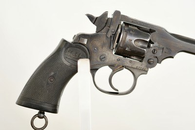 WEBLEY MARK IV .38 / ORIGINAL CHAMBERS - Image 3 of 10