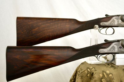CHARLES LANCASTER MATCHED PAIR SIDELOCK EJECTOR 12 GAUGE – BEST ENGLISH PAIR – 1901 – CASED - Image 4 of 20