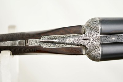 CHARLES LANCASTER MATCHED PAIR SIDELOCK EJECTOR 12 GAUGE – BEST ENGLISH PAIR – 1901 – CASED - Image 6 of 20