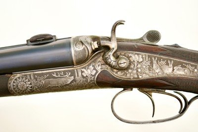 FRANZ SODIA COMBINATION HAMMER GUN - .22 SAVAGE HIGH POWER (5.6 X 52R) / 20 GAUGE - FERLACH, AUSTRIA - 1937 - Image 17 of 21