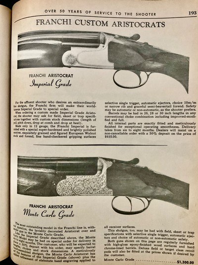 FRANCHI MONTE CARLO EXTRA - 12 GAUGE - 28