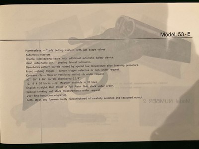 AYA MODEL 53E – 20 GAUGE – ALL OPTION GUN – HAND DETACHABLE SIDELOCKS – SIDECLIPS – THIRD FASTENER - Image 23 of 23
