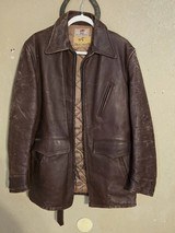 1940-50's Horsehide motorcycle jacket. - 1 of 6