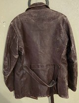1940-50's Horsehide motorcycle jacket. - 2 of 6