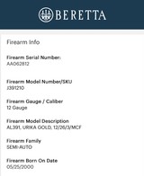 Beretta AL 391 Urika Gold 12 ga - 14 of 14