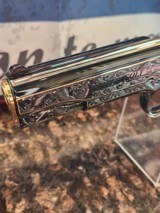 Colt 0911-C .38 SUPER OMG STUNNING GOLD INLAY ENGRAVED BLACK NICKEL - 9 of 15