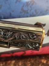 Colt 0911-C .38 SUPER OMG STUNNING GOLD INLAY ENGRAVED BLACK NICKEL - 2 of 15