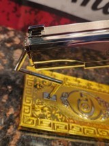Unbelievable Mirrored Nickel& Rose Gold Super Polished Colt 1911 .45 ACP National Match, Gold Cup.
70 - 11 of 16
