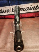 Dinosaur Meteriorite Blued Fully (AAA) Engraved Colt 1911 .38 Super Government Model National Match - 11 of 12