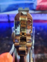 One of kind Beretta .40 S&W 24k Gold small parts and barrel, engraved barrel with black nickel polished finish. - 14 of 14