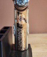 Colt .38 Super. Stunning fully engraved, 24k rose gold with nickel small parts and silver grips. - 7 of 15