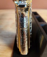 Colt .38 Super fully engraved 24k yellow gold with nickel small parts. Amazing!!! - 5 of 15