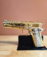 Colt .38 Super fully engraved 24k yellow gold with nickel small parts. Amazing!!! - 1 of 15