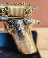 Colt .38 Super fully engraved 24k yellow gold with nickel small parts. Amazing!!! - 15 of 15
