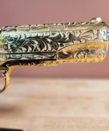 Colt .38 Super fully engraved 24k yellow gold with nickel small parts. Amazing!!! - 6 of 15