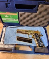 Colt Golden King. Colt .38 Super Series 70 Fine Art - 2 of 15