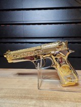 Stylish One Of A Kind Barretta 24K Gold Versace Themed 92 FS - 1 of 14