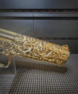 Amazing Colt 1911 .38 Super Hand Engraved 24k Gold Plated With Blue Nitrate Small Parts. - 6 of 11