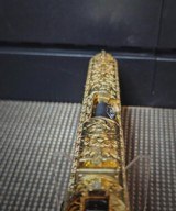 Colt .38 SUPER 1911FULLY ENGRAVED 24K GOLD/BLACK NICKEL CUSTOM GRIPS. - 8 of 15
