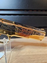 Auto Ordinance .45 ACP 1911A1 Private Stock 24k Gold Engraved 45 President Patriotic. KAG(Keep America Great) - 7 of 13
