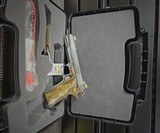 Amazing Auto Ordinance ( Seattle Engraving) 1911A .45 ACP 24K Gold and White Chrome - 19 of 20