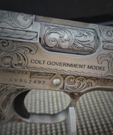 Colt .38 Super Pancho Villa Deeply Engraved Stainless Steele. - 15 of 20