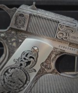 Colt .38 Super Pancho Villa Deeply Engraved Stainless Steele. - 14 of 20