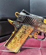 Colt Competition series 9mm WOW black nickel plated Aztec engraved with 24K gold small parts - 6 of 14