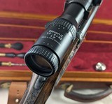 Dan L. Fraser 375 H&H Magnum Sidelock Double Rifle Engraved QD Zeiss Scope + Case Scotland - 19 of 20