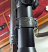 Dan L. Fraser 375 H&H Magnum Sidelock Double Rifle Engraved QD Zeiss Scope + Case Scotland - 13 of 20