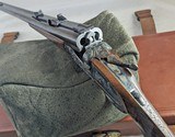 Dan L. Fraser 375 H&H Magnum Sidelock Double Rifle Engraved QD Zeiss Scope + Case Scotland - 8 of 20