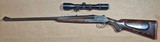 Dan L. Fraser 375 H&H Magnum Sidelock Double Rifle Engraved QD Zeiss Scope + Case Scotland - 3 of 20