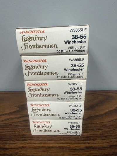 5 Boxes Winchester 38-55 255gr SP W3855LF - Image 2 of 6