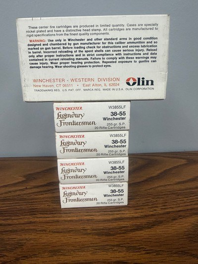 5 Boxes Winchester 38-55 255gr SP W3855LF - Image 6 of 6