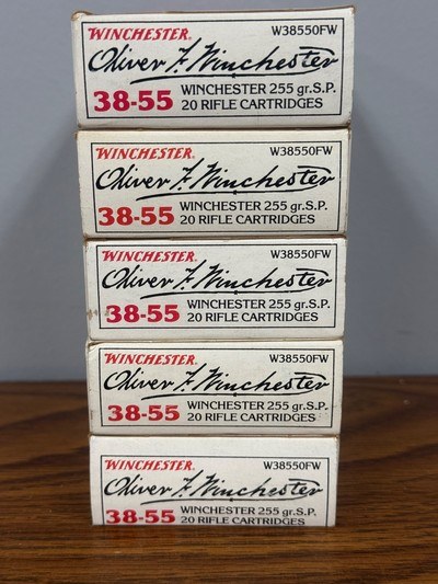 Winchester 38-55 255gr SP 5 boxes/ 100rds W38550FW - Image 4 of 7
