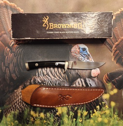 Browning Model 721 Knife with Sheath and box