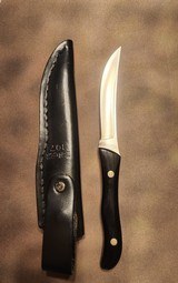 Buck Knife 107 Scout Knife With Leather Sheath Vintage - 3 of 5