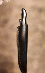 Buck Knife 107 Scout Knife With Leather Sheath Vintage - 5 of 5