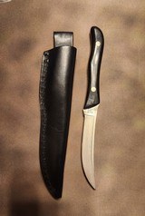 Buck Knife 107 Scout Knife With Leather Sheath Vintage - 1 of 5