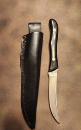 Buck Knife 107 Scout Knife With Leather Sheath Vintage - 4 of 5
