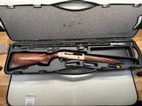 Beautiful wood, few light wear and handling marks, comes with 3 chokes and hard case. 28 Gauge semi auto shotgun, 28" ribbed barrel, fiber optic - 1 of 5