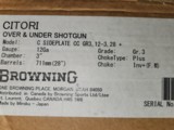 Super Rare High Grade Browning
Citori Sideplate Case Color 12 ga 28 in bbl New In Box - 7 of 7